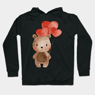 Love teddy bear Hoodie